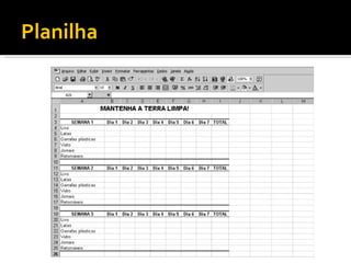 Planilha
 