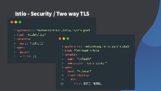 Istio - Security / Two way TLS
 