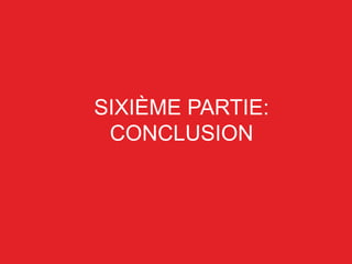 SIXIÈME PARTIE:
CONCLUSION
 