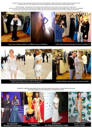 The Pret-A-Porter by Jean Fares: Newsletter march 2012