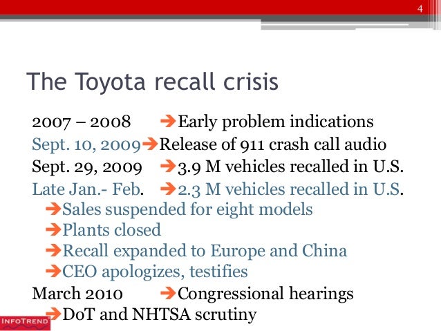 Toyota Crisis Management Ignorance