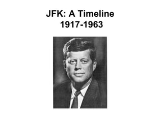JFK: A Timeline
   1917-1963
 