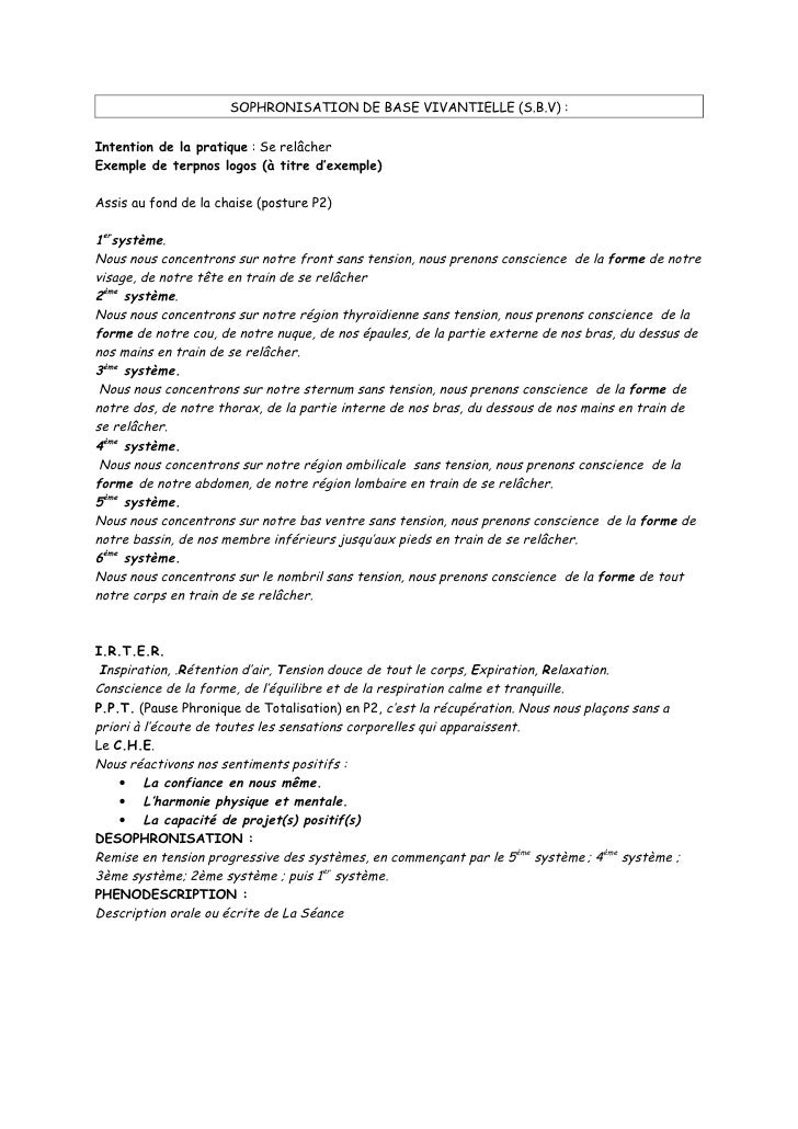 Terpnos Logos Exemple De Texte De Sophronisation