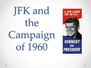 JFK and
the
Campaign
of 1960
 