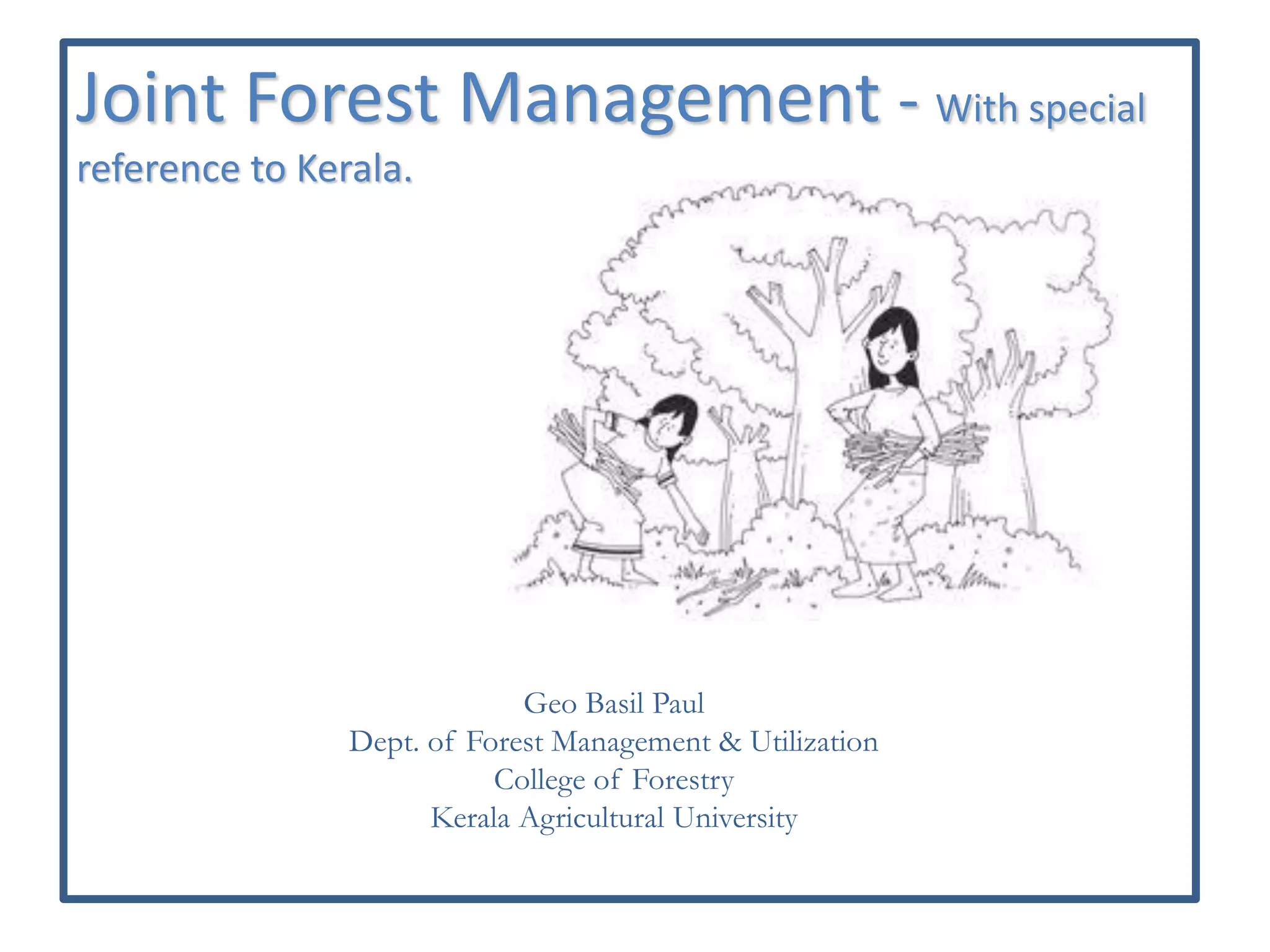 Joint Forest Management - Kerala | PDF