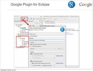 Google Plugin for Eclipse




  22

Wednesday, February 16, 2011
 