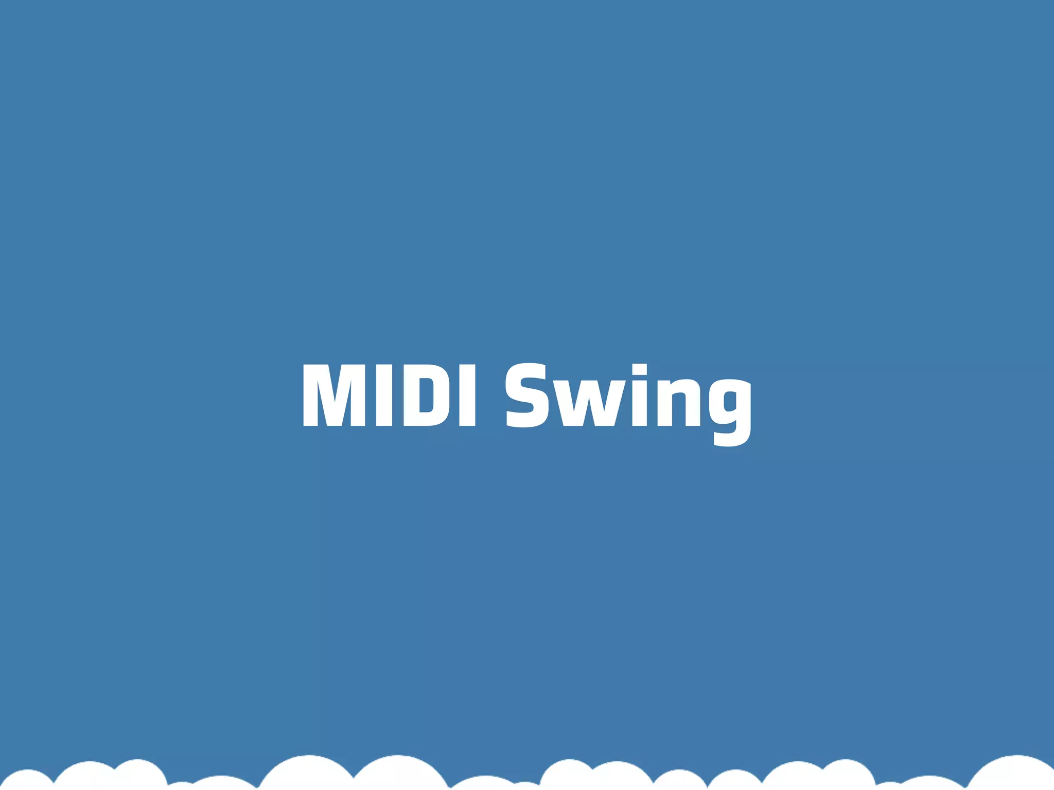 MIDI Swing 