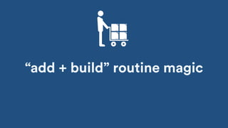 “add + build” routine magic
 