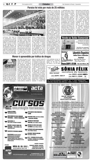 14                                             10 de outubro de 2012                              Cidades                                          São Sebastião do Paraíso - Guaranésia


                                                            Paraíso foi visto por mais de 25 milhões
                                                                                                            no esporte ou em outro seg-         e a expectativa para o futuro é      bemos fazer um evento espor-
                                                                                                            mento, já que o município está      grande, como afirmou o secre-        tivo. Isto é muito num país que
                                                                                                            na vitrine. Muitos paraisenses      tário de esportes do município,      não tem esta tradição, embora
                                                                                                            foram elogiados por parentes,       Mariano Bícego: “ Temos já           seja a sede da próxima Olim-
                                                                                                            amigos ou conhecidos que as-        várias solicitações e contatos       píada”, finalizou o secretário.
                                                                                                            sistiram ao jogo e isto enche a     para recebermos seleções e           Entre os prováveis eventos
                                                                                                            todos de orgulho, principalmen-     disputas em 2013 e após a par-       para o próximo ano estão
                                                                                                            te pelos comentários elogiosos      tida final da Liga Futsal a procu-   dois torneios internacionais
                                                                                                            proferidos pelos locutores, co-     ra aumentou, o que abre boas         já apontados pela FIBA, um
                                                                                                            mentaristas, repórteres, atle-      possibilidades para o próximo        masculino e um feminino,
                                                                                                            tas e dirigentes a respeito da      ano, porém temos de aguardar         jogos do Torneio Interligas
                                                                                                            estrutura oferecida pela cidade.    o processo sucessório no mu-         de futsal, jogos da Liga Fut-
                                                                                                            Outra consequência desta visi-      nicípio para que o próximo ad-       sal, amistoso internacional
                                                                                                            bilidade é a procura de federa-     ministrador defina o interesse       de futsal entre Corinthians
                                                                                                            ções, confederações e clubes        ou não nestes sediamentos. O         e Barcelona, preparação e
                                                                                                            pela Arena João Mambrini para       fato é que hoje, no Brasil, Pa-      amistosos de seleções, even-
                                                                                                            realizar eventos esportivos,        raíso é uma referência na área,      tos que poderão gerar empre-
                                                                                                            preparações de equipes e par-       temos boas instalações e sa-         go e renda aos paraisenses.
                 Arena Olímpica foi vista em todo o Brasil e na Globo Internacional                         tidas internacionais, já que o
                                                                                                            Brasil é carente em instalações
S.S.Paraíso: Dois canais de          de futsal: mais de cinco milhões   mentar a audiência internacio-      com os padrões que a Arena de
TV comemoraram o sucesso             de pessoas passaram pelo ca-       nal, já que a partida foi exibida   São Sebastião do Paraíso. Isto
na transmissão da final da Liga      nal Sportv e quatro milhões        ao vivo pela Globo Internacional    acaba se tornando um gran-
Futsal 2012, vencida pelo Intelli/   pela ESPN Brasil. Além disso,      para 140 países. Somando-se         de negócio para a cidade, que
Orlândia no dia 01 de outubro        as transmissões tiveram au-        a estes números as reprises         tem 65.000 habitantes e está
em jogo disputado na Arena           mento de 52% em comparação         da partida final, a audiência       localizada estrategicamente. A
Olímpica João Mambrini em            à audiência do ano passado. Ao     do jogo proporcionou à cidade       demanda por produtos e servi-
São Sebastião do Paraíso, MG.        todo, cerca de 16 milhões de       de São Sebastião do Paraíso         ços de empresas paraisenses
O confronto da final do campe-       pessoas passaram pelos canais      uma visibilidade de mais de         como hospedagem, alimenta-
onato entre a equipe paulista da     em alguma das duas partidas        25 milhões de pessoas, só no        ção, transporte e outros tem
Intelli e o Krona/Joinville rendeu   que aconteceram em Paraíso,        Brasil, fato que abre as portas     crescido acima da média, hoje
aos canais a sua maior audiên-       a semifinal, diante do Corin-      da cidade para atrair projetos      já representando um importan-
cia da história com uma partida      thians, e a final, isto sem co-    institucionais ou privados seja     te segmento na economia local,


                       Menor é apreendido por tráfico de drogas
                                     qual estaria de posse de uma       interior da primeira sacola 98      lar foi cientificado do fato. Foi
                                     grande quantidade de entorpe-      (noventa e oito) pedras de cra-     registrado BO nº 2534/2012.
                                     centes em sua residência, se       ck embaladas em papel alumí-        Equipe: Cb PM Elvis, Cb
                                     deslocou até o local delatado      nio, pesando aproximadamente        PM Adriano e Sd PM Diego
                                     pelo interlocutor, situado na      2g (dois gramas) cada pedra e
                                     Rua Vereador Roque Delorenzo,      na segunda sacola 89 (oitenta
                                     Bairro Jardim Renovação, onde      e nove) buchas de maconha,
                                     a genitora do menor infrator,      pesando       aproximadamente
                                     franqueou a entrada dos milita-    2g (dois gramas) cada bucha.
                                     res. Durante buscas pelo local,    Em diálogo com os militares
Guaranésia: No dia 03 Outubro        os militares lograram êxito em     o menor infrator confessou a
de 2012, por volta de 06h35min,      localizar no quarto do adoles-     propriedade de todo o entorpe-
na cidade de Guaranésia/MG, a        cente, onde este dormia, mais      cente localizado. Do exposto o
PM após receber uma denúncia         precisamente debaixo de seu        menor infrator foi apreendido e
anônima via 190 a qual versa-        colchão, uma pochete conten-       encaminhado a Delegacia jun-
va sobre um indivíduo de nome        do em seu interior 02 (duas)       tamente com o entorpecente
G.T.S., 15 anos, desocupado, o       sacolas plásticas, contendo no     localizado. O Conselho Tute-
 