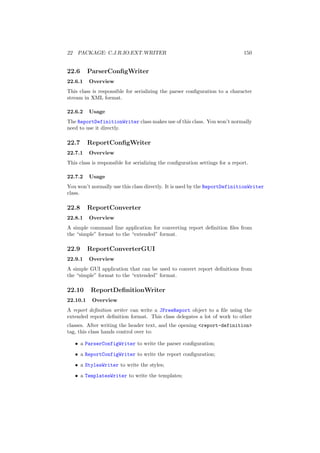 Jfreereport and Charts an essential Report generation tool for Java Developers