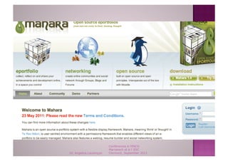 Conférences à l'ENCG
                         Marrakech et à l' ESC
Dr. Angelica Laurençon   Clermont, September 2011
 