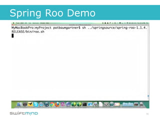 Spring Roo Demo




                  10
 