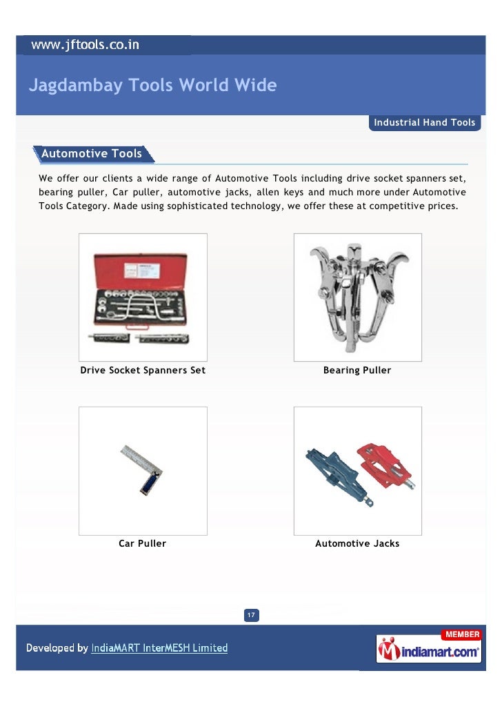 Jagdambay Tools World Wide, Jalandhar, Hand Tools