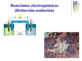 Reacciones electroquímicas (Reducción-oxidación) 