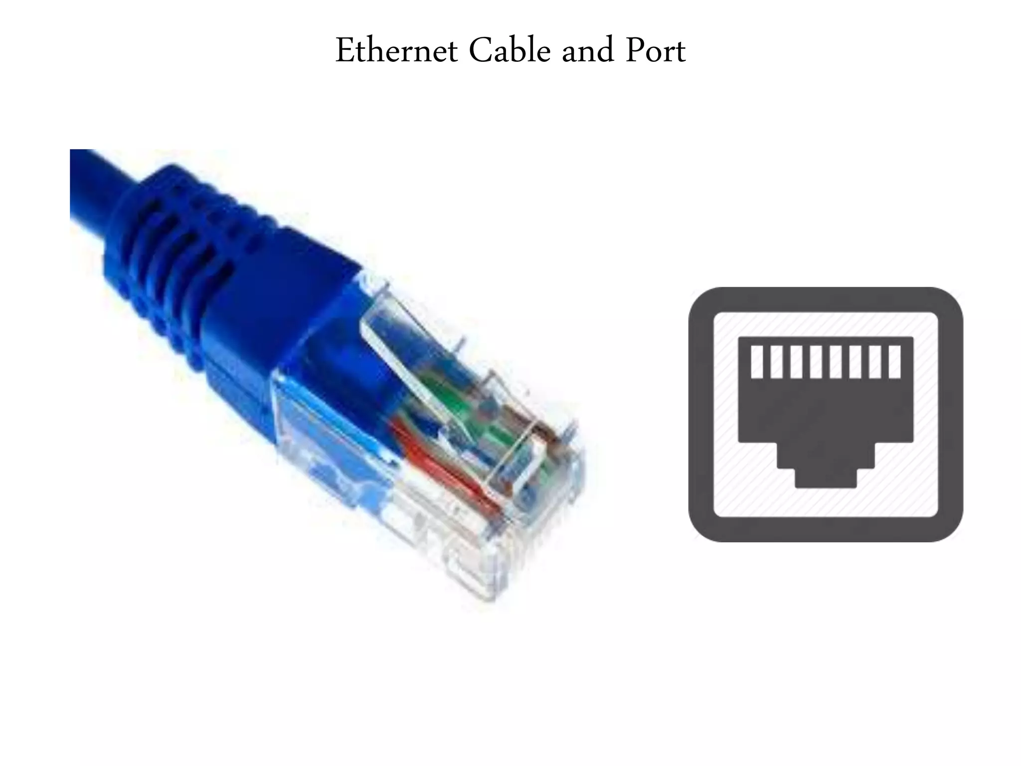 Ethernet Cable and Port
 