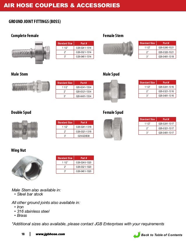 JGB Industrial Hose Industrial Rental Catalog