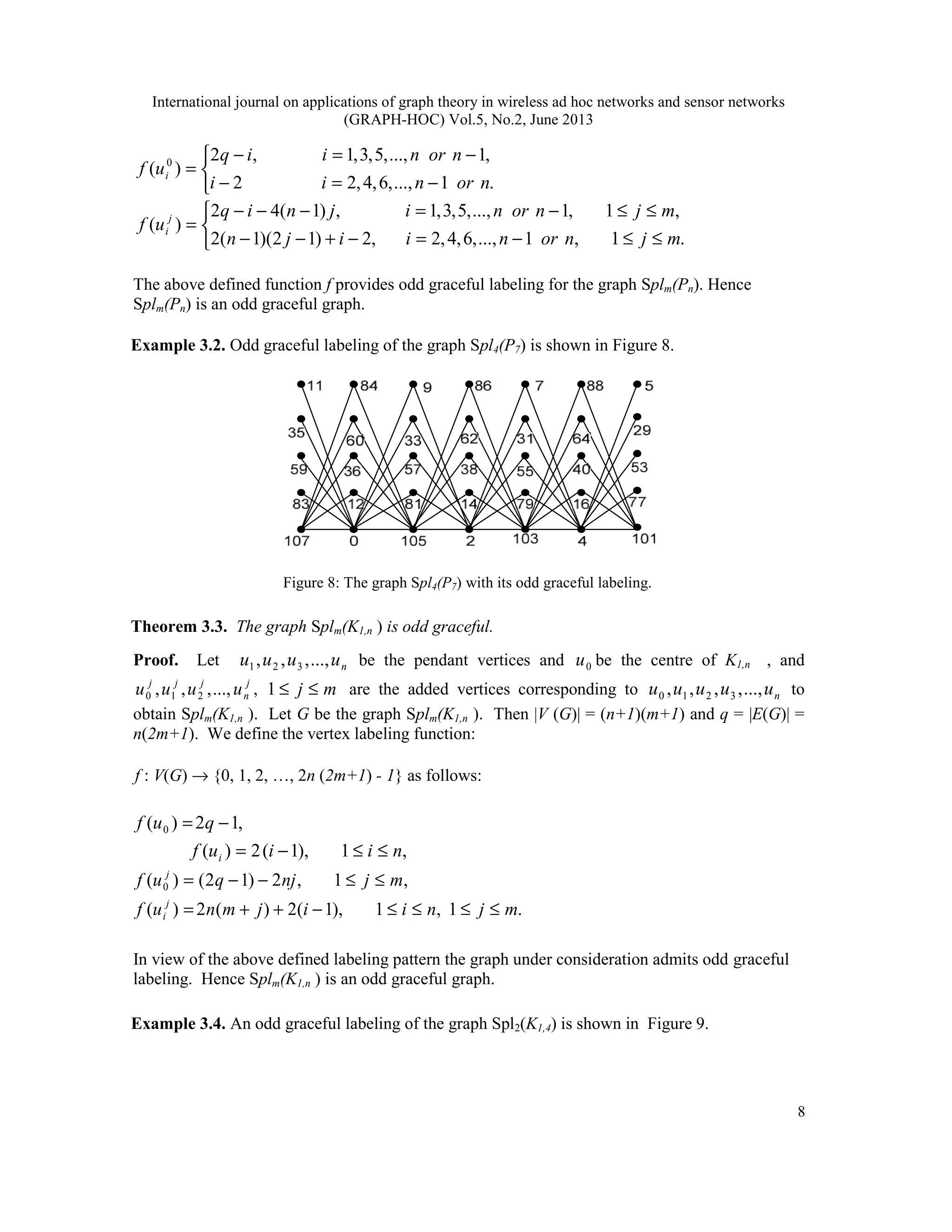 New Classes of Odd Graceful Graphs | PDF
