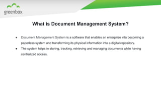 10 key components of a document management system ppt | PPTX ...