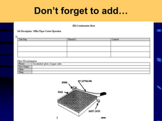 Don’t forget to add…
And list pictures/diagrams, etc. on reverse
 