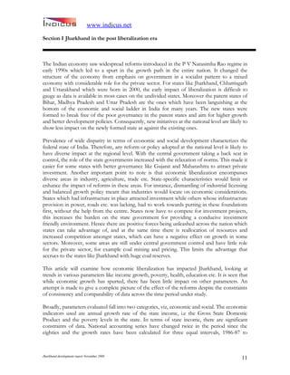Jharkand Development Report 2009