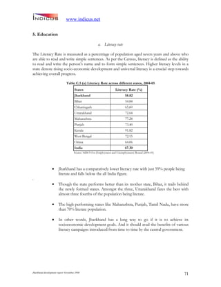 Jharkand Development Report 2009