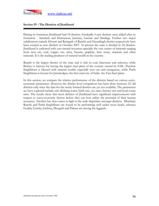 Jharkand Development Report 2009