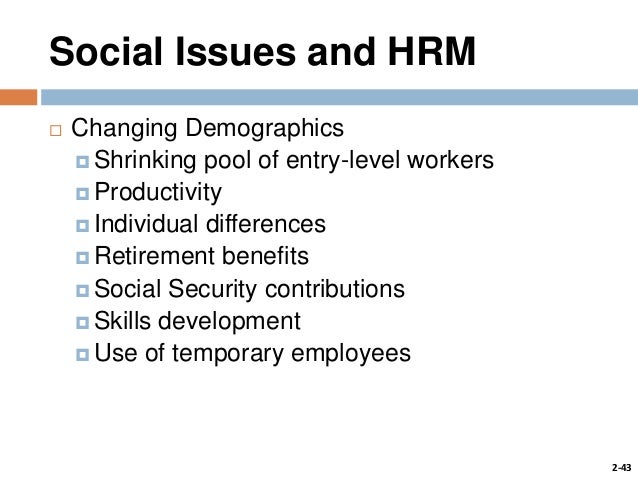 Trends And Issues In Human Resource Management