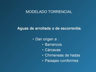 MODELADO TORRENCIAL
 