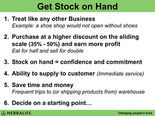 Why do we need to Retail?ConsumptionUsing the products is the key to your successConfidenceConsistencyVolume PointsProducts into the marketplace produces volume pointsCashflowImmediate cashflow in your pocket