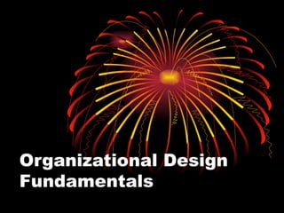 Organizational Design Fundamentals 