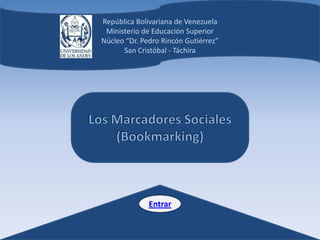Marcadores Sociales (Bookmarking)