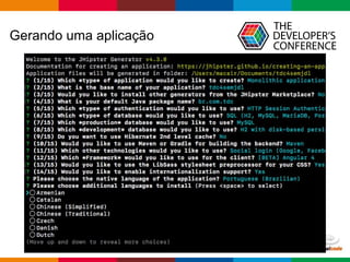 Globalcode – Open4education
Gerando uma aplicação
 