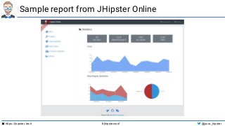 https://jhipster.tech #jhipsterconf @java_hipster
Sample report from JHipster Online
 