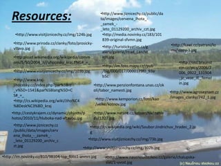 Resources:

•http://www.jiznicechy.cz/public/da
ta/images/cervena_lhota__zamek__leto_01129200_archiv_czt.jpg
•http://media.novinky.cz/183/101
839-original-sfvmn.jpg

•http://www.visitjiznicechy.cz/img/124b.jpg
•http://www.priroda.cz/clanky/foto/prosickyvltava.jpg

•http://turistickyatlas.cz/g
alery/galerie/Hrad_Landst
ejn.jpg

•http:pload.wikimedia.org/wikipedia/comm
ons/5/50/2004_Ji//uhocesky_kraj.PNG#_=_

•http://im.foto.mapy.cz//pub
/big/000/017/0000179f0_93a
b5c

•http://www.visitjiznicechy.cz/img/103b.jpg
•http://www.krajjihocesky.cz/index.php?par%5Bid
_v%5D=1541&par%5Blang%5D=C
S#_=_
•http://cs.wikipedia.org/wiki/Jiho%C4
%8Desk%C3%BD_kraj

•http://www.penzionfontana.unas.cz/ok
oli/tabor_namesti.jpg
•http://www.kemporion.cz/foto/kao
/velke/kotnov.jpg

•http://cestykrajem.cz/dynamic/objects/p
hotos/2010/11/hluboka-nad-vltavou.jpg
•http://www.jiznicechy.cz
/public/data/images/cerv
ena_lhota_-_zamek__leto_01129200_archiv_c
zt.jpg

•http://kawi.cz/patrani/lo
my/slapy-1.jpg
•http://old.braunst
ein.cz/pics/2006/2
006_0922_131904
_jz_veze_JE_Temel
in.jpg
•http://www.agroseznam.cz
/images_clanky/742_1.jpg

•http://www.nature.cz/fotoarchiv/nahle
dy/1327.jpg
•http://cs.wikipedia.org/wiki/Soubor:Jindrichuv_hradec_2.jp
g
•http://www.visitjiznicechy.cz/img/73b.jpg

•http://www.visitjiznicechy.cz/img/102b.jpg

•http://im.novinky.cz/810/98104-top_foto1-anmrr.jpg

•http://www.naucnoustezkou.cz/galerie/chalupskaslat/1-uvod.jpg

 