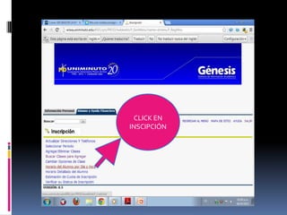 CLICK EN
INSCIPCIÓN
 