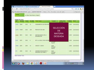 SELECCIÓN
    DE
 MATERIA
 DESEADA
 