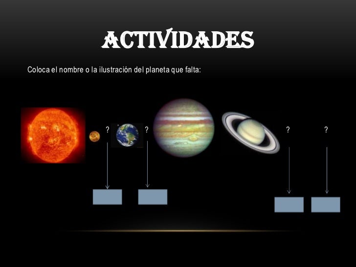 El Sistema Solar El Sistema Solar