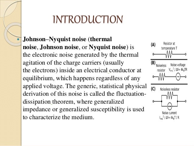 Jhonson nyquist noise