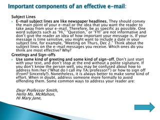 effective email,memorandum and messages | PPTX