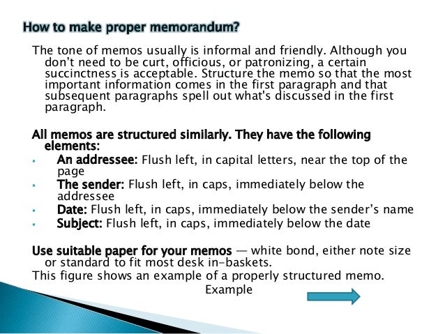 email memo example