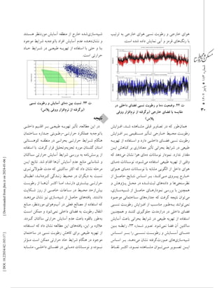 (7) بررسی تأثیر تهویه طبیعی بر اقلیم داخلی ساختمان در شرایط حاد حرارتی ...