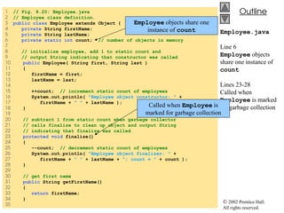 Finalize String Introducción a la programación orientada a objetos | PPT