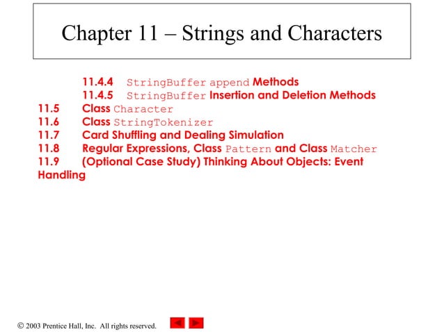 Strings and Characters | PPT