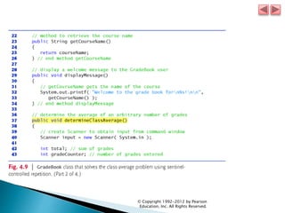 © Copyright 1992-2012 by Pearson
Education, Inc. All Rights Reserved.
 