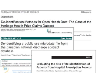 Electronic Health Information Laboratory, CHEO Research Institute, 401 Smyth Road, Ottawa K1H 8L1, Ontario; www.ehealthinformation.ca
 