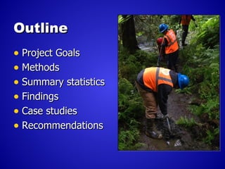 Restoration Project Analysis in Juneau Alaska by John Hudson