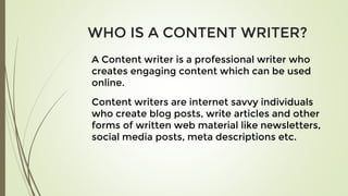 Content Writing | PPTX