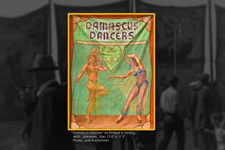 “Damascus Dancers” by Kimball & Sterling.
Artist: Unknown. Size: 13’6” x 11’3”
Photo: Live Auctioneers
 