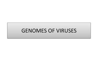 GENOMES OF VIRUSES
 