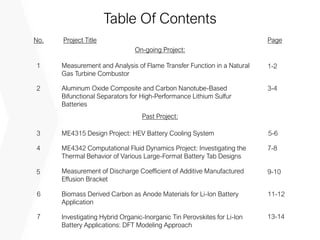 Engineering Project Portfolio | PDF